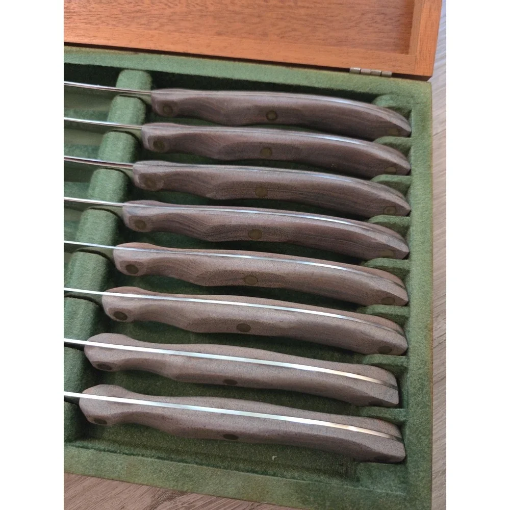 Vintage Cutco Steak Knives Knife Set Model 59 Genuine Mahogany Wood Case